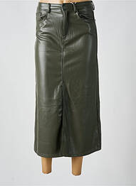 Jupe longue coupe droite vert HELLO MISS femme