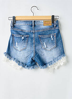Short tissage denim taille normale bleu PLACE DU JOUR femme