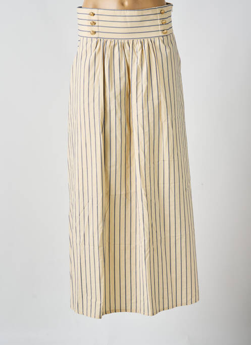 Jupe longue imprimé fantaisie beige LES ACOLYTES femme
