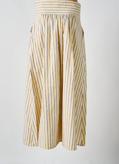 Jupe longue imprimé fantaisie beige LES ACOLYTES femme