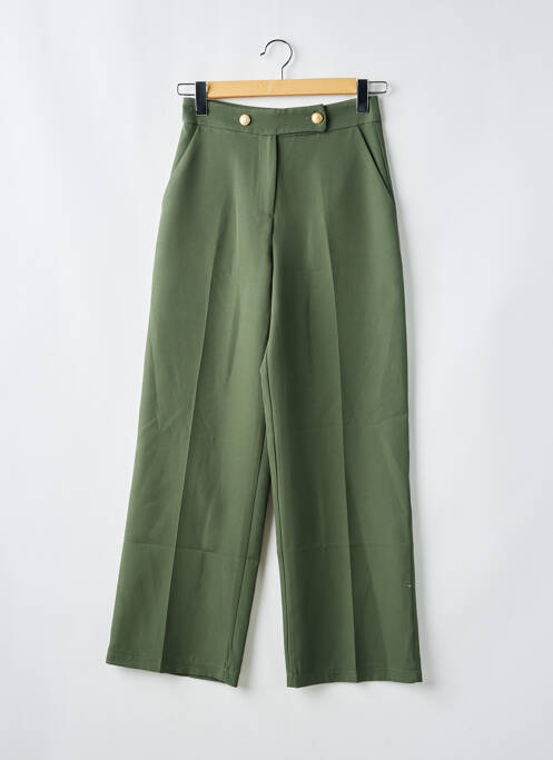 Pantalon droit vert CHARMING GIRL BY SILIA pour femme