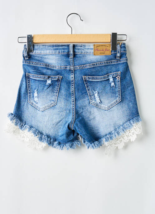 Short bleu PLACE DU JOUR pour femme