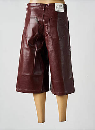 Pantacourt taille haute taille haute marron KATE DENIM femme