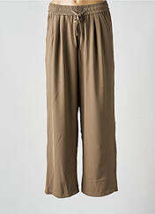 Pantalon large marron JCL pour femme seconde vue