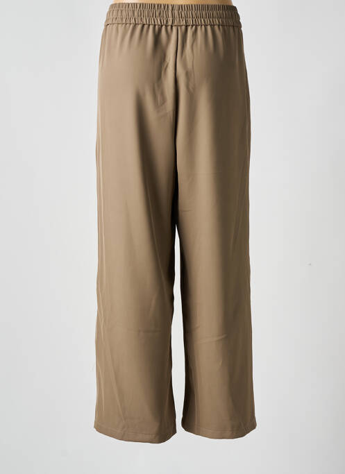Pantalon large marron JCL pour femme