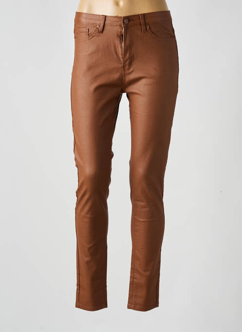 Pantalon slim marron ESTEE BROWN pour femme