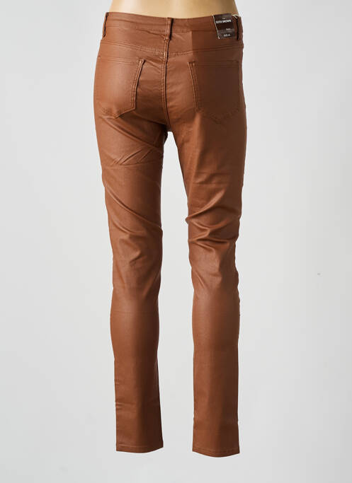 Pantalon slim marron ESTEE BROWN pour femme