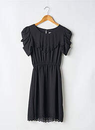 Robe courte manches courtes manches courtes noir SANS MARQUE femme