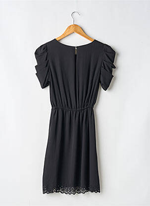 Robe courte manches courtes manches courtes noir SANS MARQUE femme