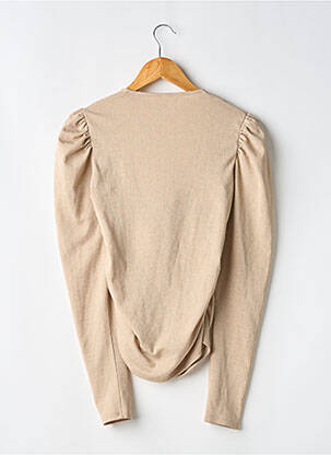 Top stretch manches longues beige H&M femme