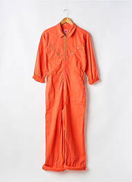 Combi-pantalon poches manches 3/4 orange BENSIMON femme