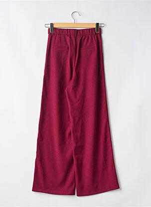 Pantalon large tissage popeline taille normale violet PEACE N'LOVE femme