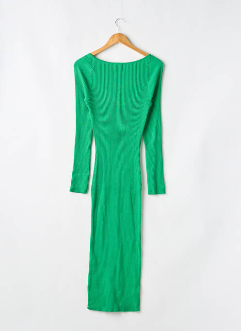 Robe pull col v manches longues vert H&M femme