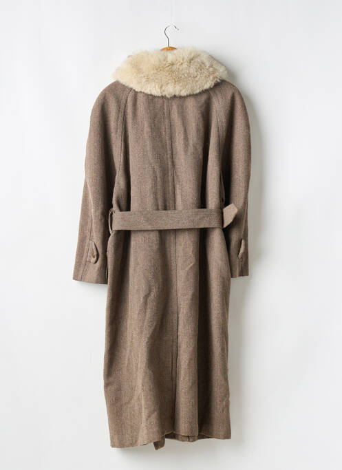 Manteau long poches sans capuche marron GEORGES RECH femme