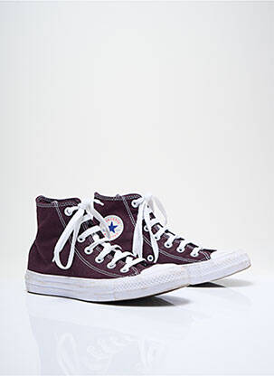 Baskets bout rond talon plat jusqu'à 3cm violet CONVERSE femme