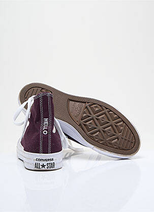 Baskets bout rond talon plat jusqu'à 3cm violet CONVERSE femme