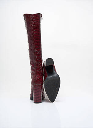 Bottes bout pointu talon de 7 à 9cm violet SANS MARQUE femme
