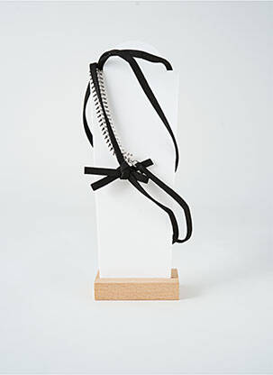 Collier matériaux métal noir TATA GISELE femme
