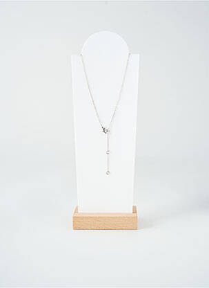 Collier matériaux métal argent TATA GISELE femme