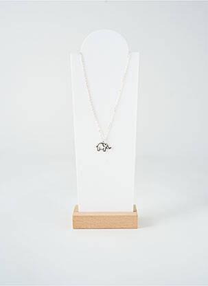 Collier matériaux métal argent TATA GISELE femme