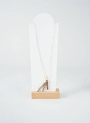 Collier ornement oxyde de zirconium argent TATA GISELE femme