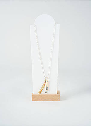 Collier ornement oxyde de zirconium argent TATA GISELE femme