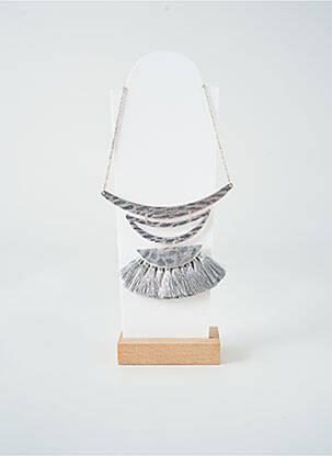 Collier matériaux métal argent TATA GISELE femme