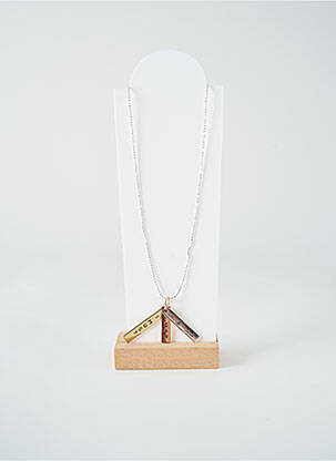 Collier matériaux métal argent TATA GISELE femme