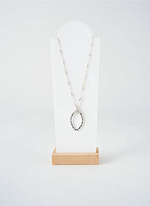Collier matériaux métal argent TATA GISELE femme