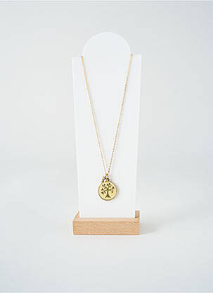 Collier ornement oxyde de zirconium or TATA GISELE femme