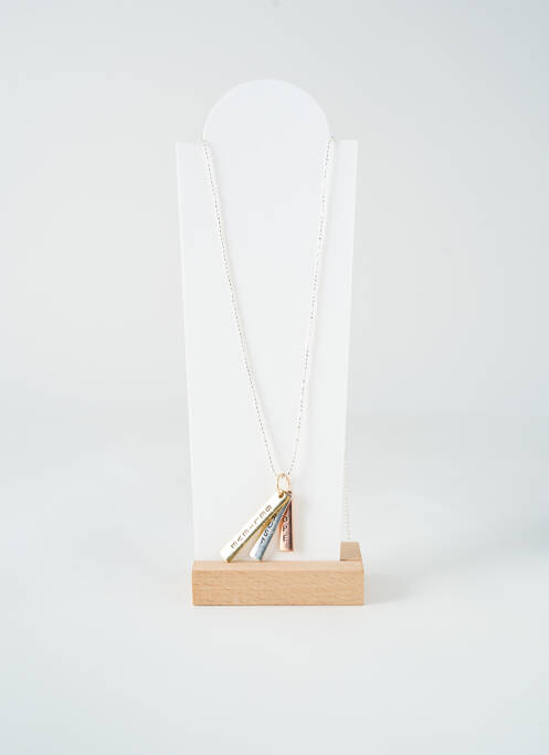 Collier ornement oxyde de zirconium argent TATA GISELE femme