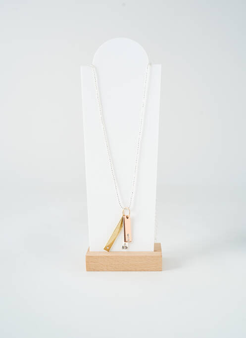 Collier ornement oxyde de zirconium argent TATA GISELE femme