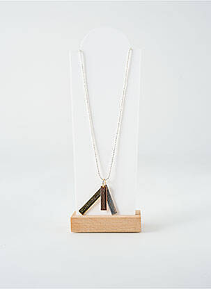 Collier matériaux métal argent TATA GISELE femme