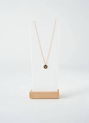 Collier ornement oxyde de zirconium or TATA GISELE femme