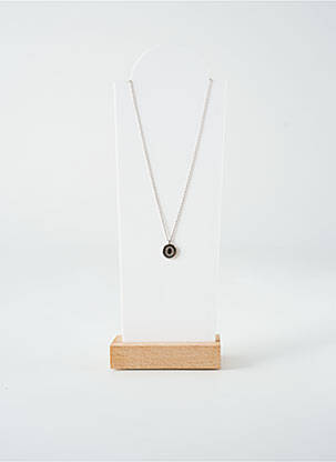 Collier ornement oxyde de zirconium argent TATA GISELE femme