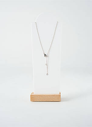 Collier ornement oxyde de zirconium argent TATA GISELE femme