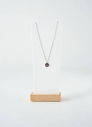 Collier ornement oxyde de zirconium argent TATA GISELE femme