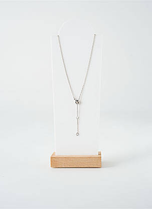 Collier ornement oxyde de zirconium argent TATA GISELE femme