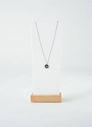 Collier ornement oxyde de zirconium argent TATA GISELE femme