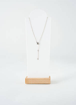 Collier ornement oxyde de zirconium argent TATA GISELE femme