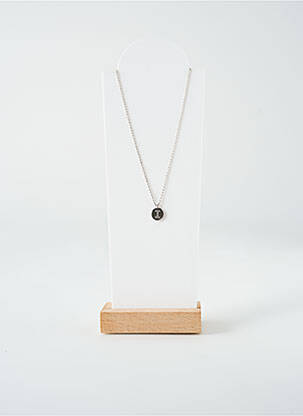 Collier ornement oxyde de zirconium argent TATA GISELE femme