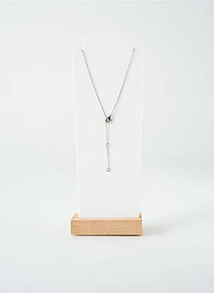 Collier ornement oxyde de zirconium argent TATA GISELE femme