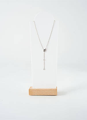 Collier ornement oxyde de zirconium argent TATA GISELE femme