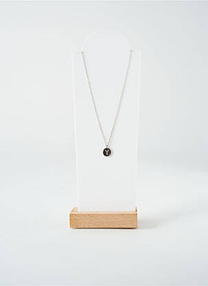 Collier ornement oxyde de zirconium argent TATA GISELE femme