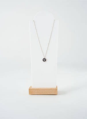 Collier ornement oxyde de zirconium argent TATA GISELE femme