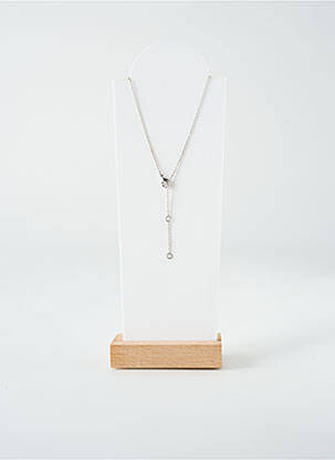 Collier ornement oxyde de zirconium argent TATA GISELE femme