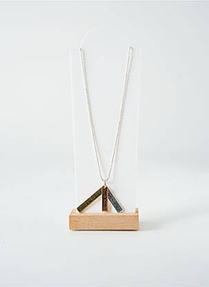 Collier ornement oxyde de zirconium argent TATA GISELE femme