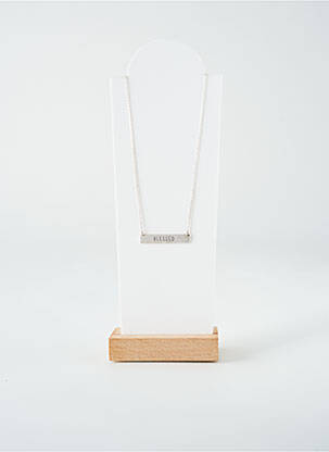 Collier matériaux métal argent TATA GISELE femme