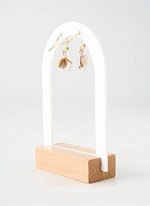 Boucles d’oreilles ornement pierre or TATA GISELE femme