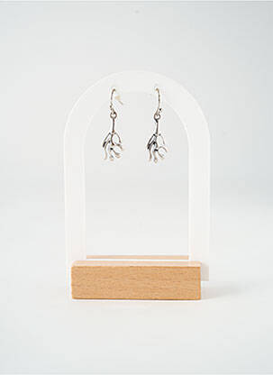 Boucles d’oreilles matériaux métal argent TATA GISELE femme